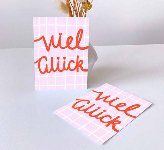 'Viel Glück' Greeting Card