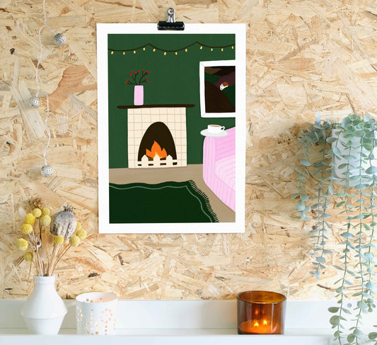 'Fireplace' Fine Art Print